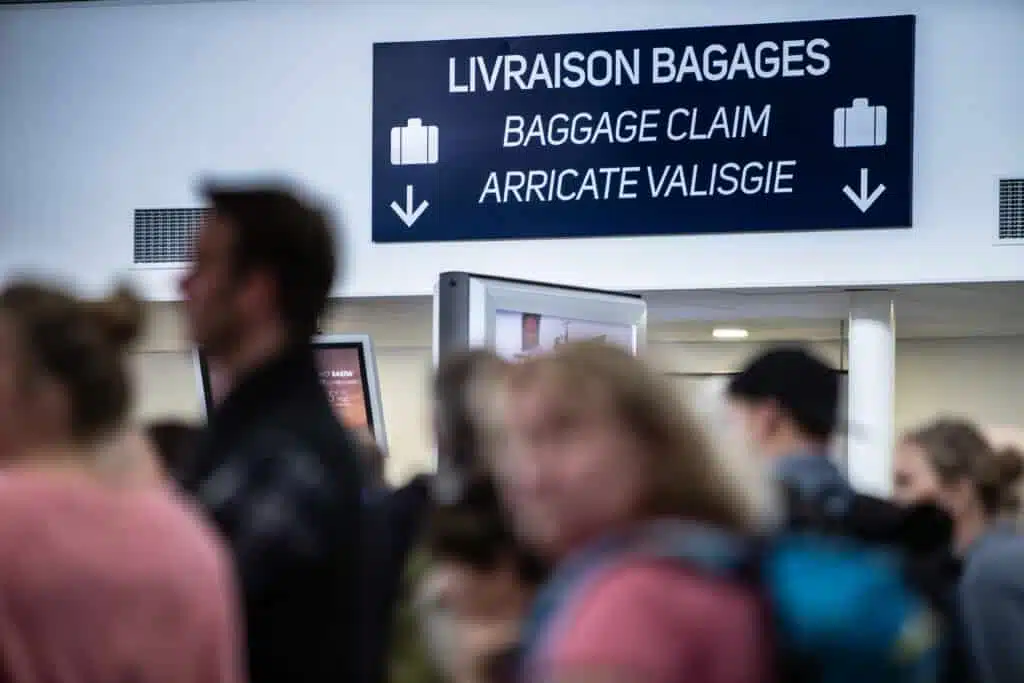 photo montrant la livraison de bagages